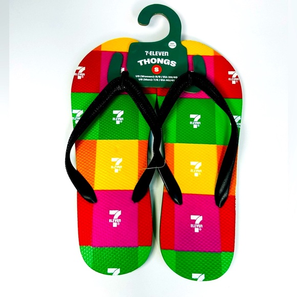 7-Eleven Flip Flops Women’s Size 8/9 Mens Size 7/8 New with Tags - Picture 1 of 4